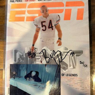 Brian Urlacher Autographed ESPN Magazine, w/ COA