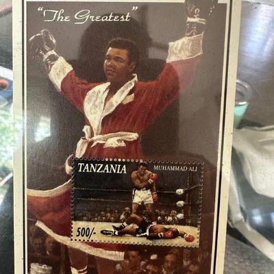 Muhammad Ali Tanzania Stamp RARE