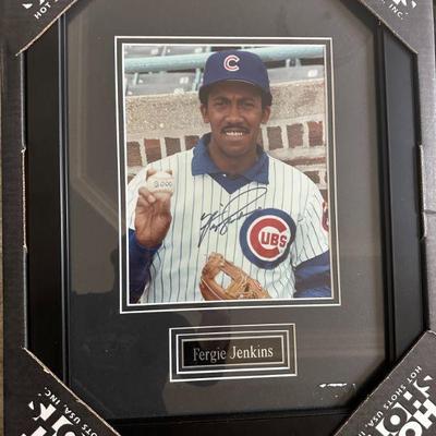 Fergie Jenkins Autographed Framed Photograph