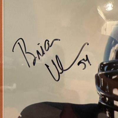 Brian Urlacher Autographed Framed Photograph, w/ COA