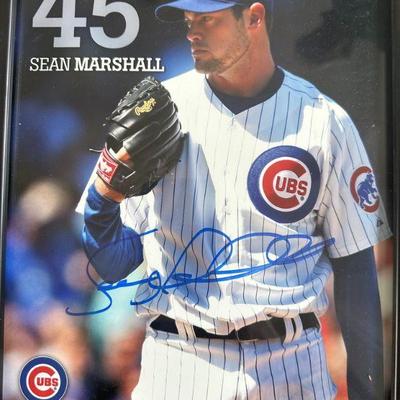 Sean Marshall Autographed Framed Photograph