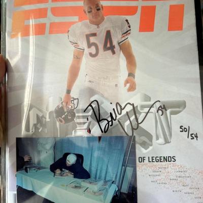 Brian Urlacher Chicago Bears Sports Autograph