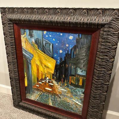 Vincent Van Gogh Embellished Oil On Canvas BEAUTIFULLY FRAMED 