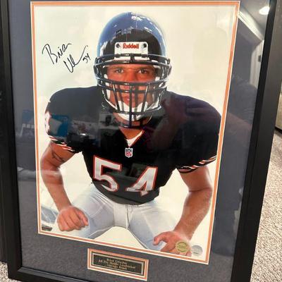 Brian Urlacher Autographed Framed Photograph, w/ COA