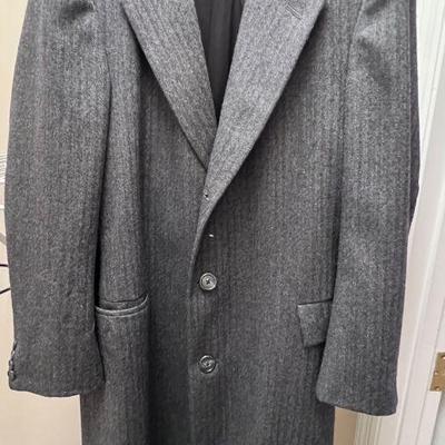 Men's wool dress coat 