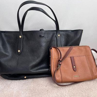 Annabel Ingall and Fossil handbags