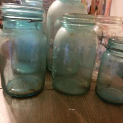 Vintage mason jars