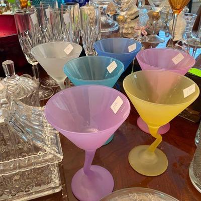 Assortment of Martini Glasses