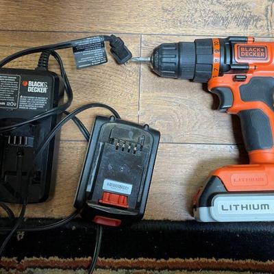 Black & Decker drill with charger