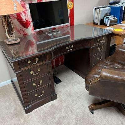 executive desk with drawers