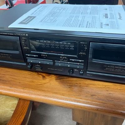 PIONEER CT-W205R double cassette deck 