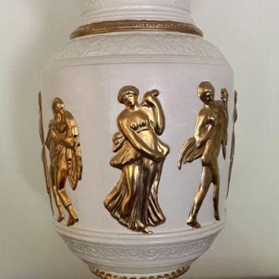Handmade White/Gold Porcelain Jar