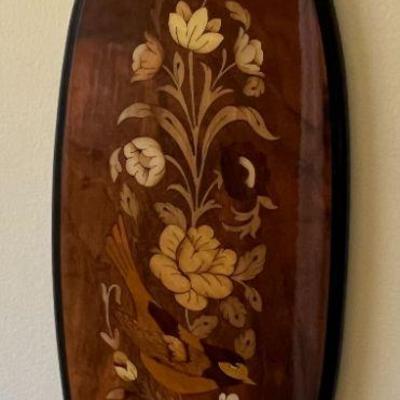 Wood Veneer Floral Design