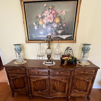 1970's Vintage Bernhardt Country French Credenza
