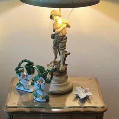 Porcelain Figural Lamp