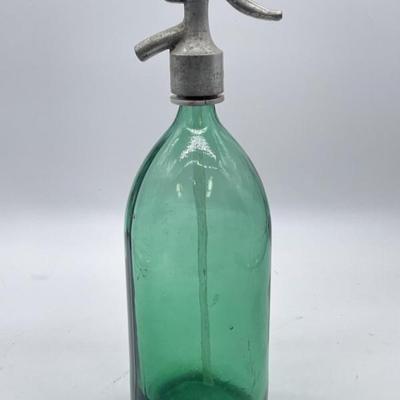 Vintage Green Seltzer Bottle