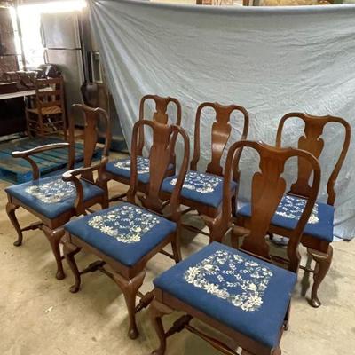 set of 6 antique chairs 