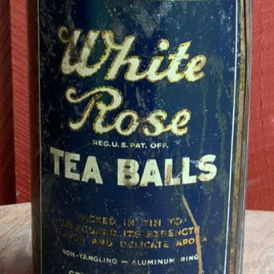 White Rose Tea Advertising Tin
