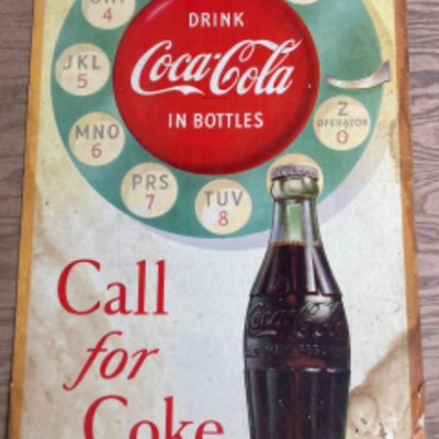 Double-sided Coca - Cola Advertising