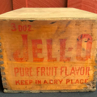 Jell-o jello advertising crate box