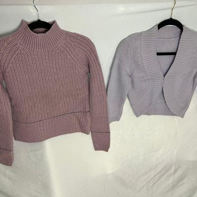 Lavender-Mauve Sweater Duo, One CashmereÂ 