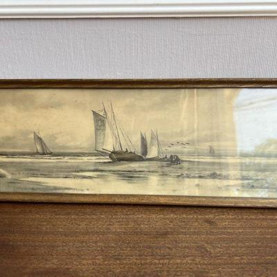 Antique Nautical Theme Panoramic Ullman Manufacturing Co. PrintÂ 