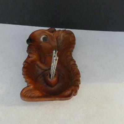 Vintage 1960s Multi Products Inc. Squirrel Nut Bowl with Nut Cracker