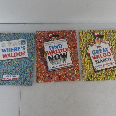 Vintage 1987-1989 First Edition Waldo Books by Martin Handford - 3 in All