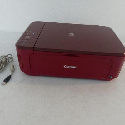 Canon Prixma All-in-One Wireless Color Inkjet Printer/Scanner with Mobile & Tablet Printing Model #MG3620 - Red