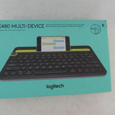 Logitech K480 Multi-Divice Wireless Bluetooth Keyboard - Windows/Mac/Chrome/Android/iOS Compatible - In Box