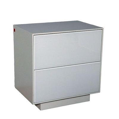 West Elm Nightstand (Model Emilia) boast clean lines, crisp lacquer with a modern look.Â  Features 2 roomy push to open, soft close...