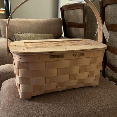 Pebble Beach basket - for Merceds Benz - signed by weaver.