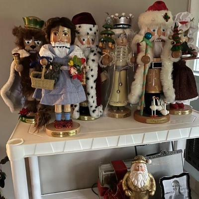 Some signed Steinbach Wizard of Oz, A Christmas Carol and other nutcrackers
