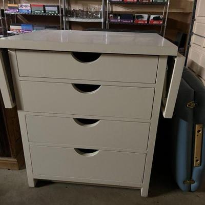 Custom drop leaf closet island.