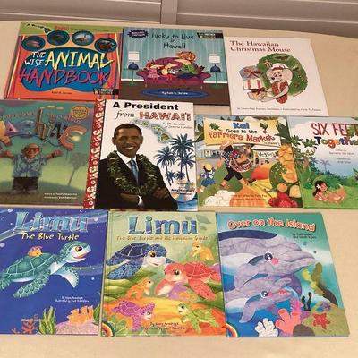 MTH128 Ten Hardcover Hawaiian Childrenâ€™s Books 