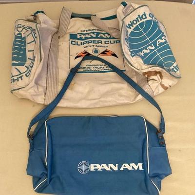 MTH077 Two Vintage Pan Am Bags
