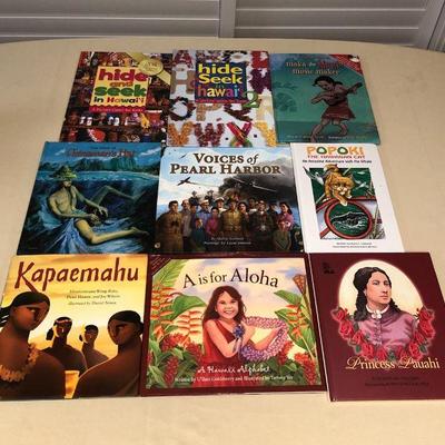 MTH009 Nine Hawaiian Childrenâ€™s Hardcover Books 