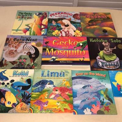MTH007 Ten Hawaiian Childrenâ€™s Hardcover Books 