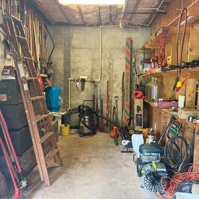 Lots of Tools, Yard Tools, Nails, and Much More. 