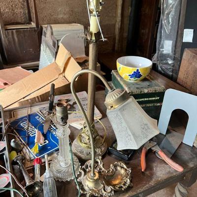 Assorted Vintage Brass Lamps $20/each