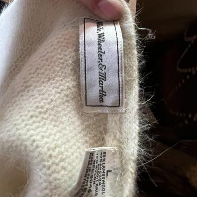 White, Wheeler & Martha Wool & Angora Sweater Label Detail