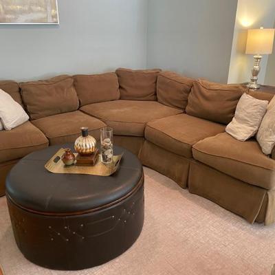 Madison Furniture Barn Slipcovered Corner Sectional.  Color not for you?  No problem!  Connect with Madison Furniture Barn in Clinton to...