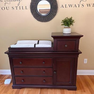 Pottery Barn Kids Larkin Changing Table and Dresser. When your little one outgrows the changing table, it can be removed and just use as...
