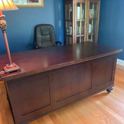 Restoration Hardware Camden Home office desk.  Classic 7 drawer design with bottom drawers being able to be as filing cabinets.  66
