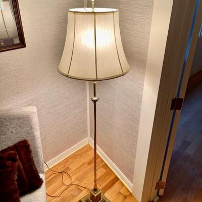 Vintage Hermes Flying Mercury Brass Floor Lamp