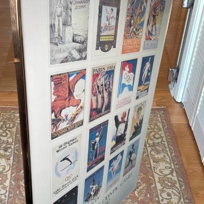Olympic Games Commemorative Framed Poster