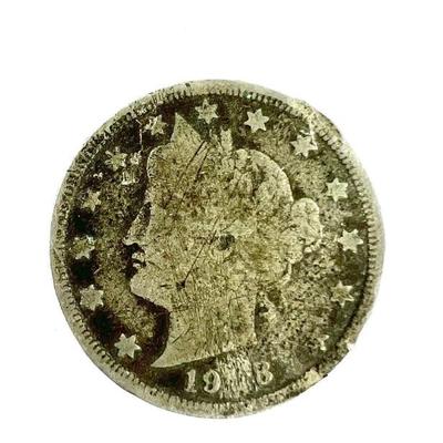 19*8 Liberty Head V Nickel Coin