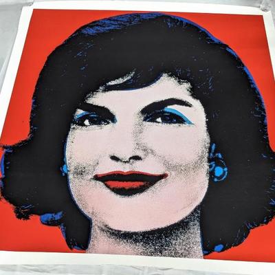 40x40 Red Jackie Print - Andy Warhol by McGaw Graphics