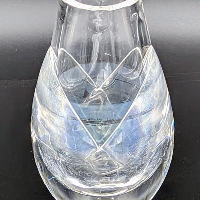  Mats Jonasson Crystal Glass Decorative Full Lead Vase