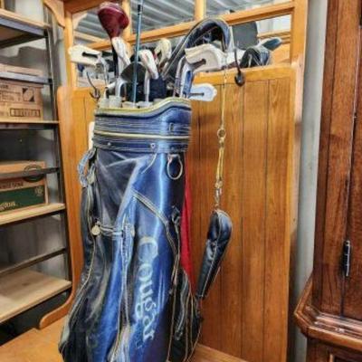 #5000 â€¢ Cougar Golf Bag with Clubs
